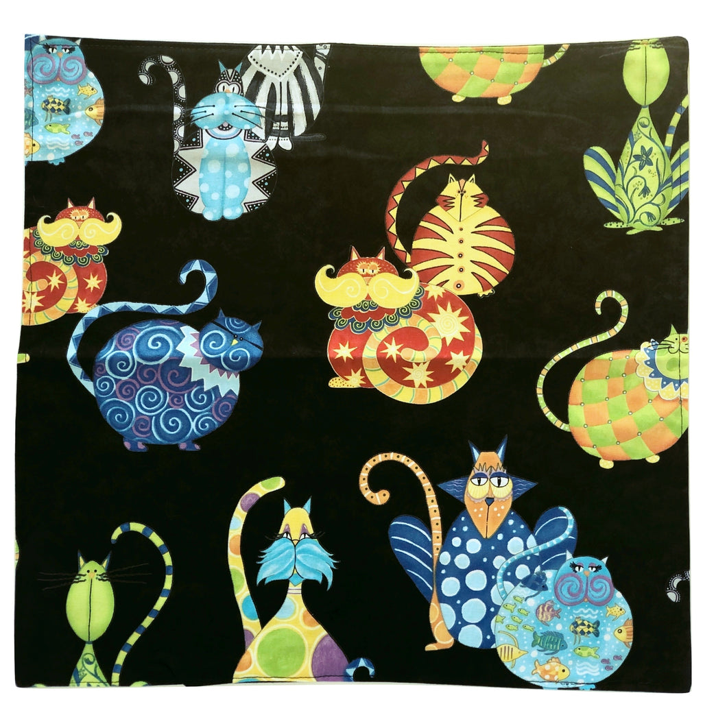 Large Cloth Napkins | Colourful Cat - The Crafty Artisans