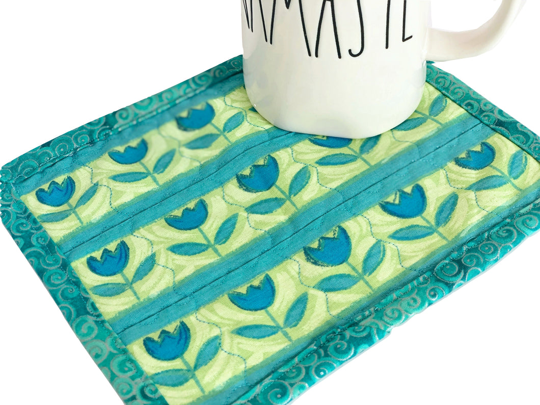 Mug Rug Coaster | Tulips - The Crafty Artisans