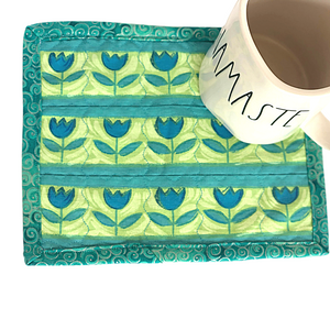 Mug Rug Coaster | Tulips - The Crafty Artisans